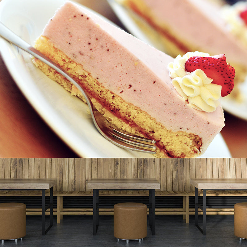 Sweet Cake Wall Paper Murals Water Resistant Cake Shop Wall Art, Custom-Made