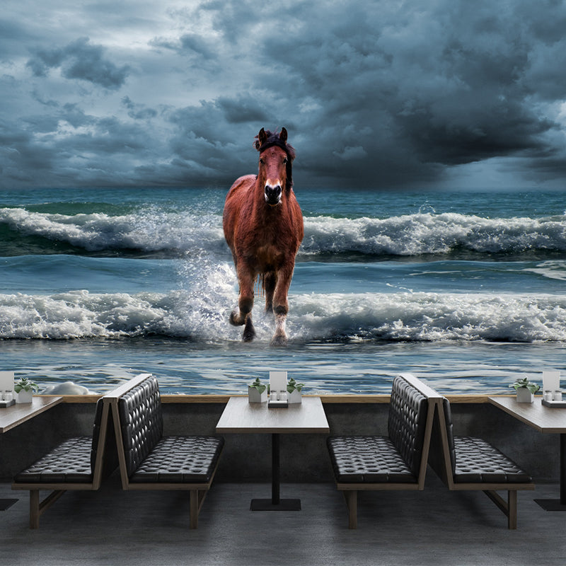 Horse Wall Paper Murals Wall Paper Murals for Home Moisture Resistant, Personalised Size