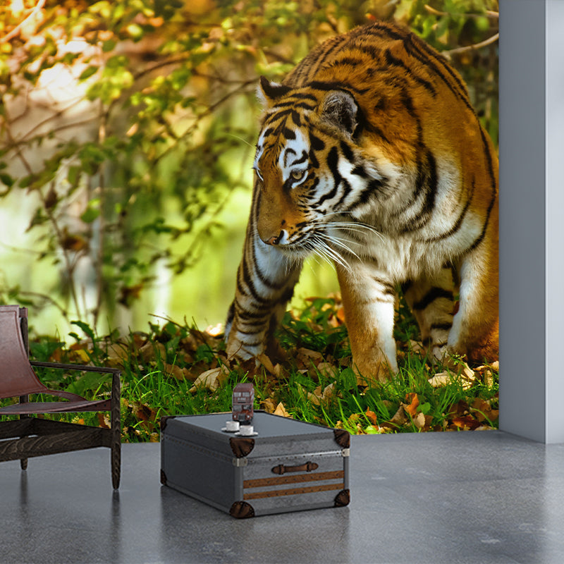 Tiger Modern Mural Decorative Sitting Room Wall Covering, Custom Size Available