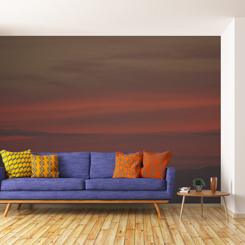 Sunset Sky Wall Murals Contemporary Wall Art for Bedroom, Moisture Resistant