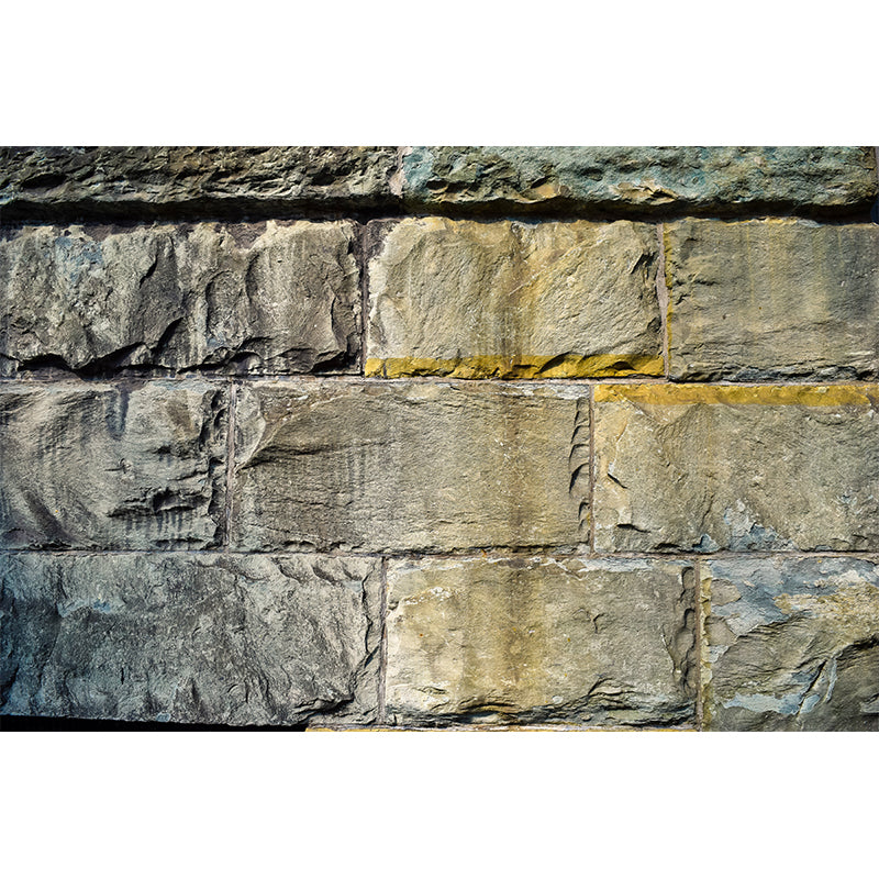Dilapidated Brick Wall Mural Wallpaper Living Room Wall Covering, Stain Resistant