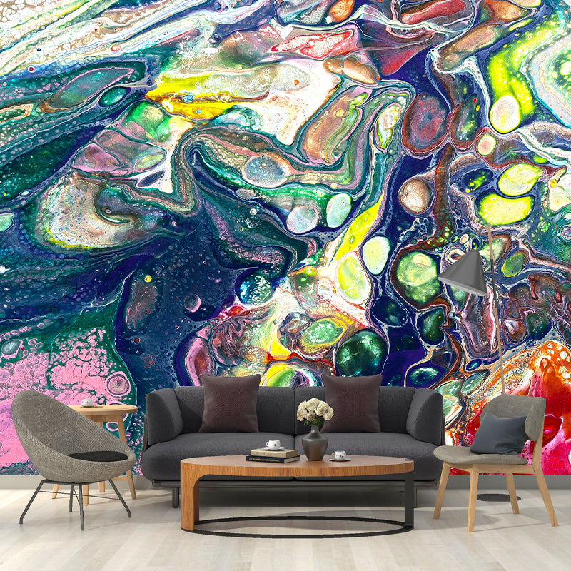 Abstract Illustration Mural Wallpaper Modern Wall Covering for Sleeping Room