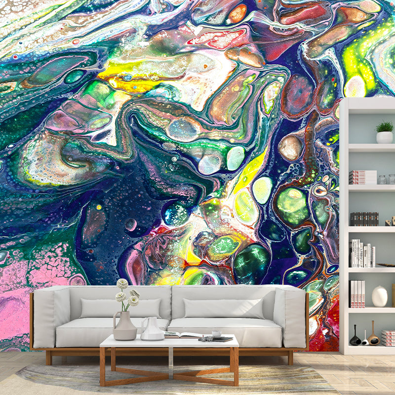 Abstract Illustration Mural Wallpaper Modern Wall Covering for Sleeping Room