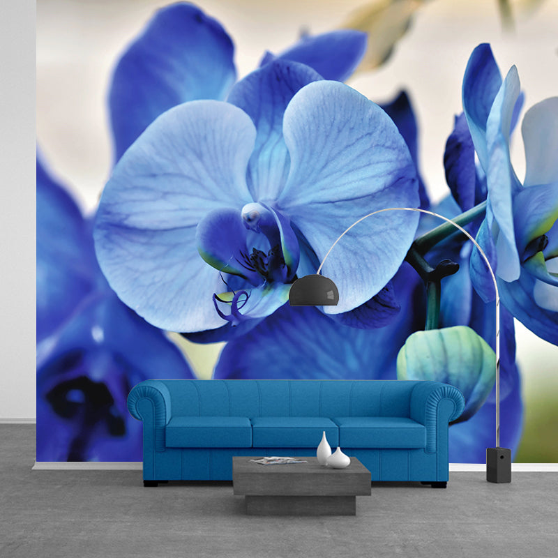 Beautiful Orchid Wall Murals for Home Decoration Stain Resistant, Personalised Size
