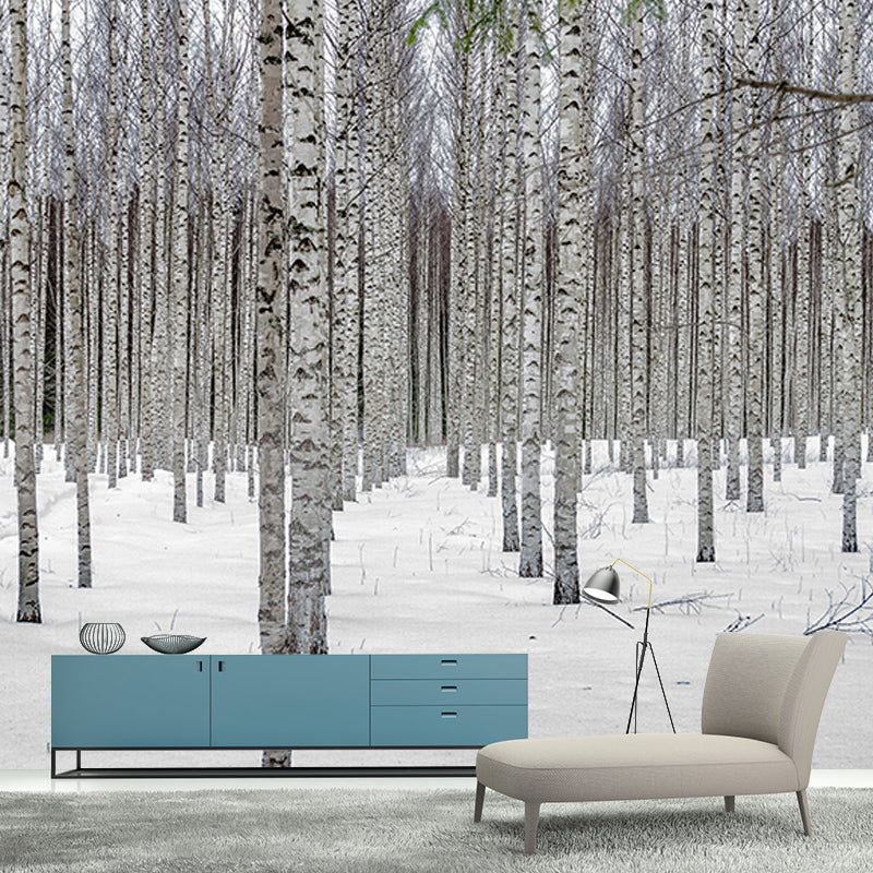 Full Size Water Resistant Forest Mural Wallpaper Modern Wall Decor, Made to Measure