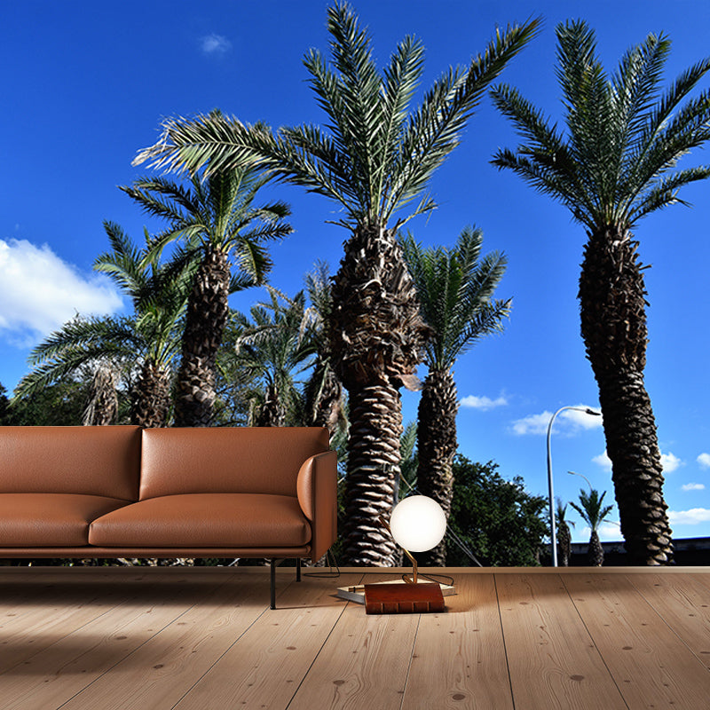 Tropical Palm Tree Wall Paper Murals Decoration for Gust Room, Made to Measure