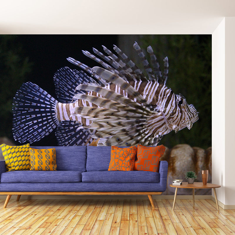 Tropical Seabed Mural Wallpaper for Aquarium Stain Resistant, Made to Measure