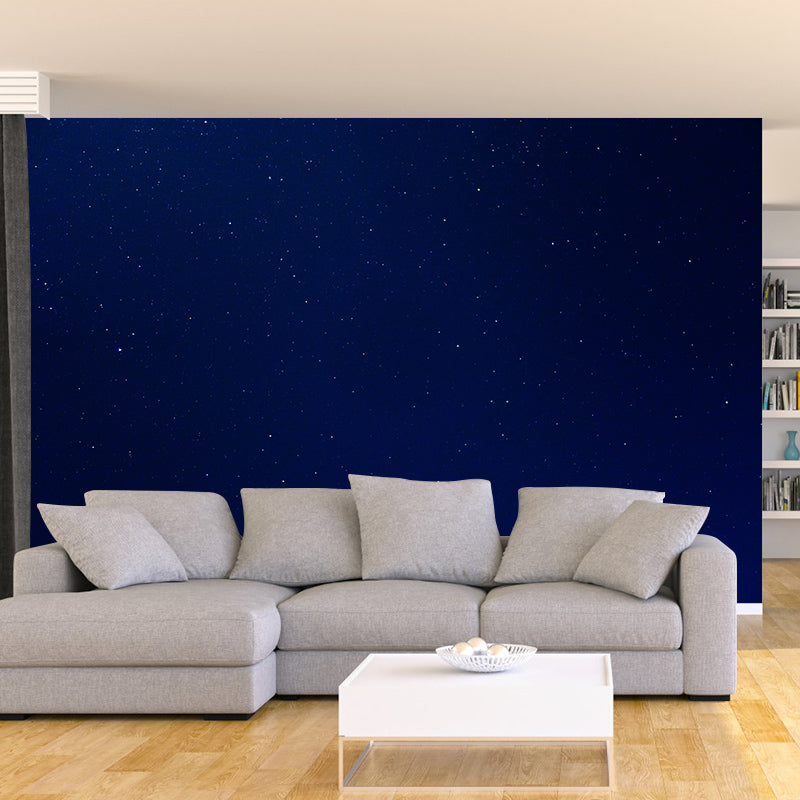 Modern Universe Wall Mural Decal Moisture Resistant Home Decor in Dark Color