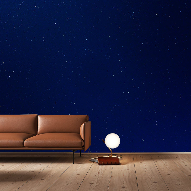 Modern Universe Wall Mural Decal Moisture Resistant Home Decor in Dark Color