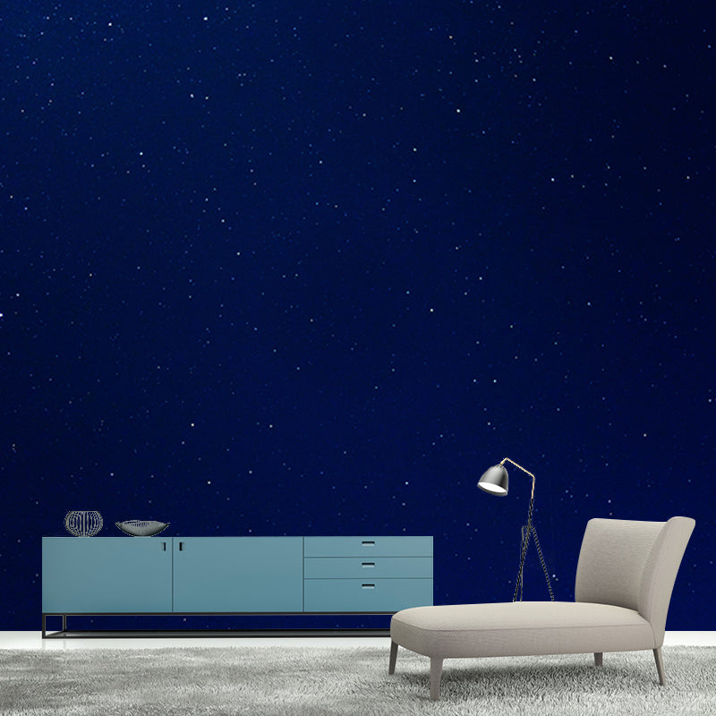 Modern Universe Wall Mural Decal Moisture Resistant Home Decor in Dark Color