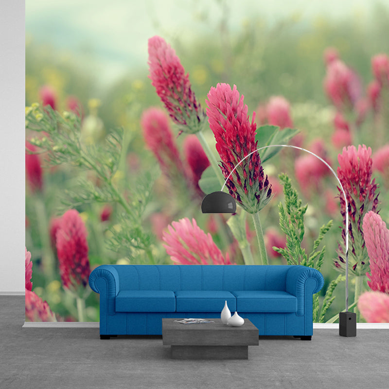 Simple Plant Mural Moisture Resistant Wall Decor for Living Room, Made to Measure