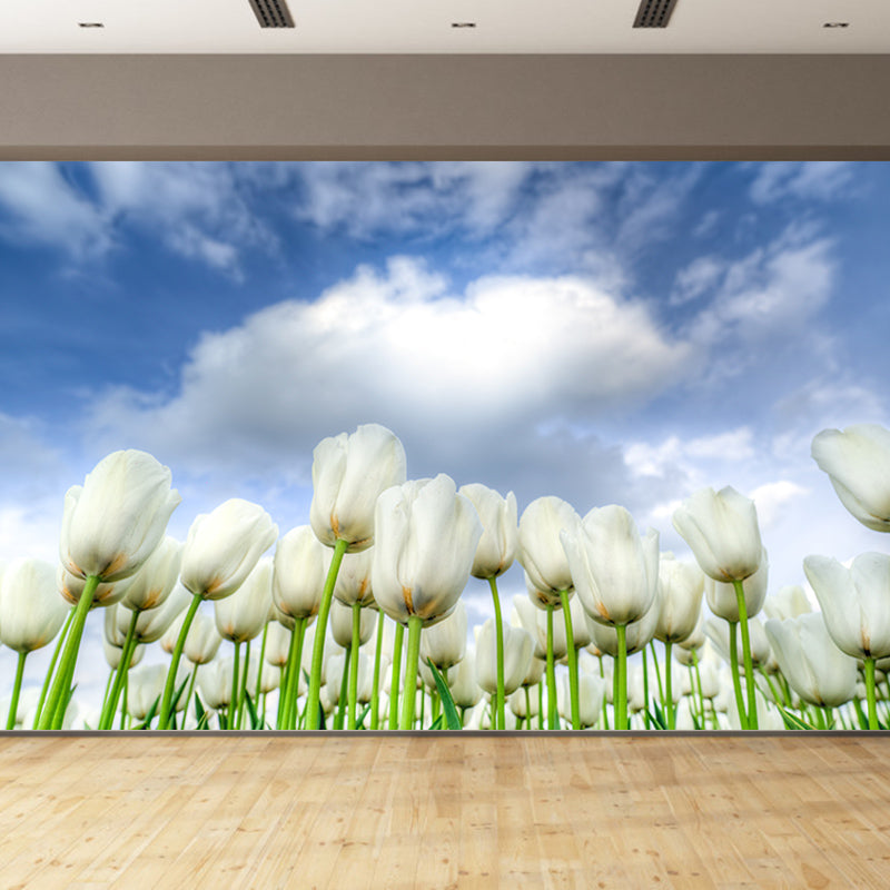 Tulip Flower Wall Mural Decals Home Decoration Girls' Bedroom Wall Decor