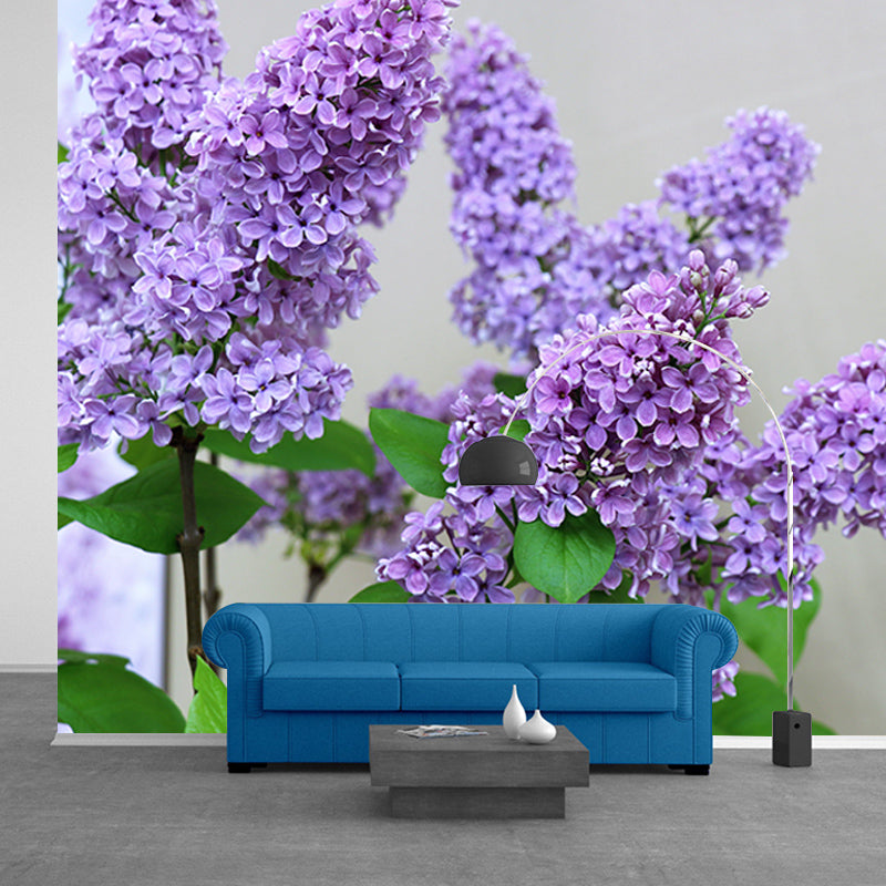 Purple Lavender Wall Mural Decals Home Decoration Sleeping Room Wall Decor