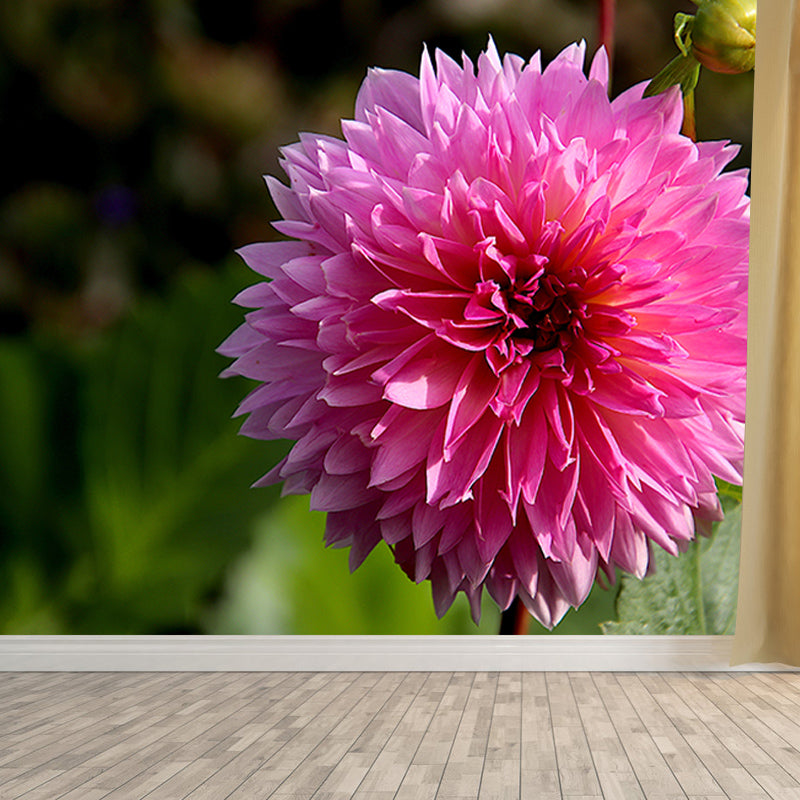 Modern Girls' Bedroom Wall Decor Blooming Flower Wall Covering, Moisture Resistant