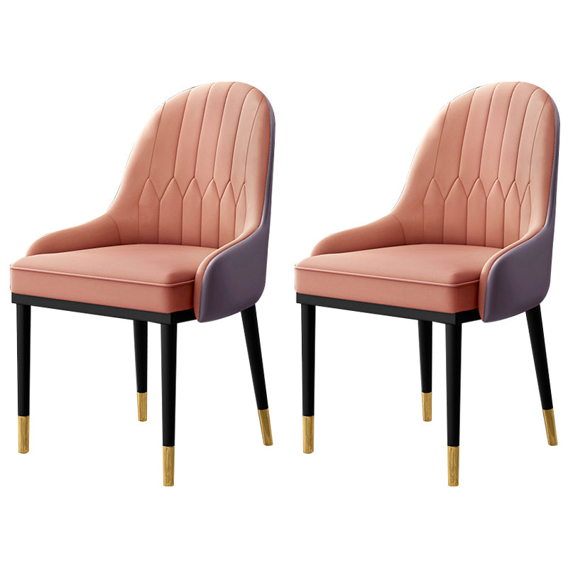 Chaise latérale de cuisine en cuir, chaise Parsons de salle à manger de 19 pouces de large pour restaurant