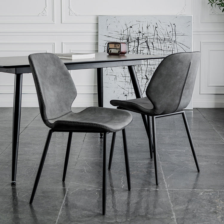 Moderne Metallküche Essnetzstuhl Schwarzer Flügelback Side Ess Side Chair