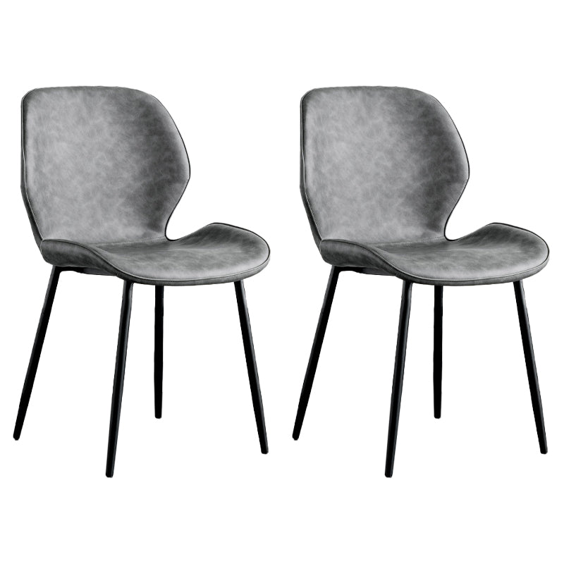 Moderne Metallküche Essnetzstuhl Schwarzer Flügelback Side Ess Side Chair