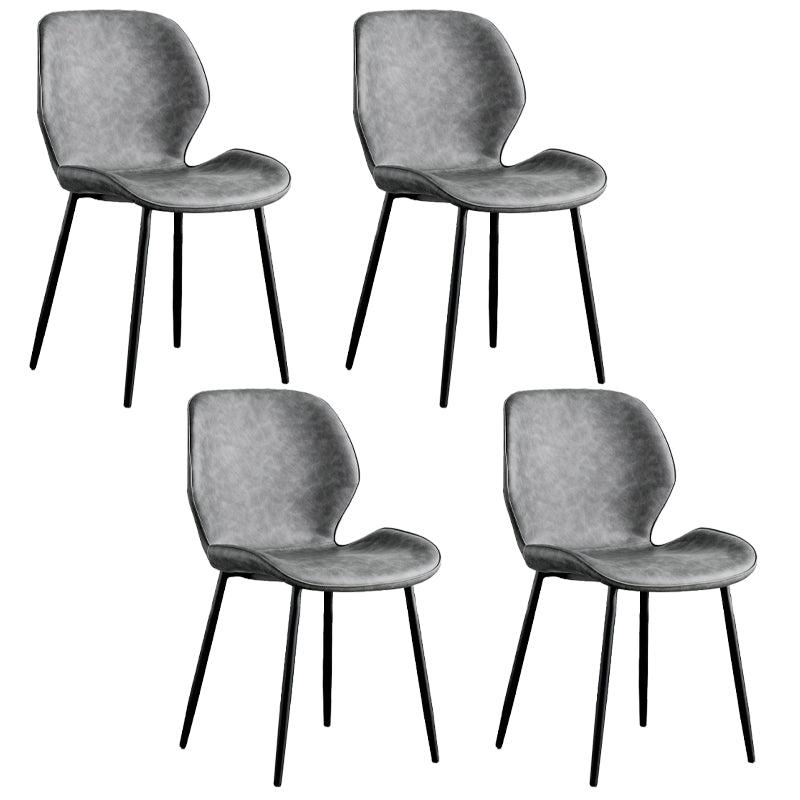 Moderne Metallküche Essnetzstuhl Schwarzer Flügelback Side Ess Side Chair