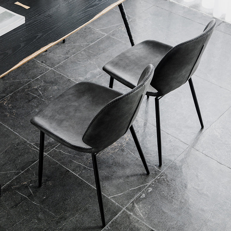 Moderne Metallküche Essnetzstuhl Schwarzer Flügelback Side Ess Side Chair