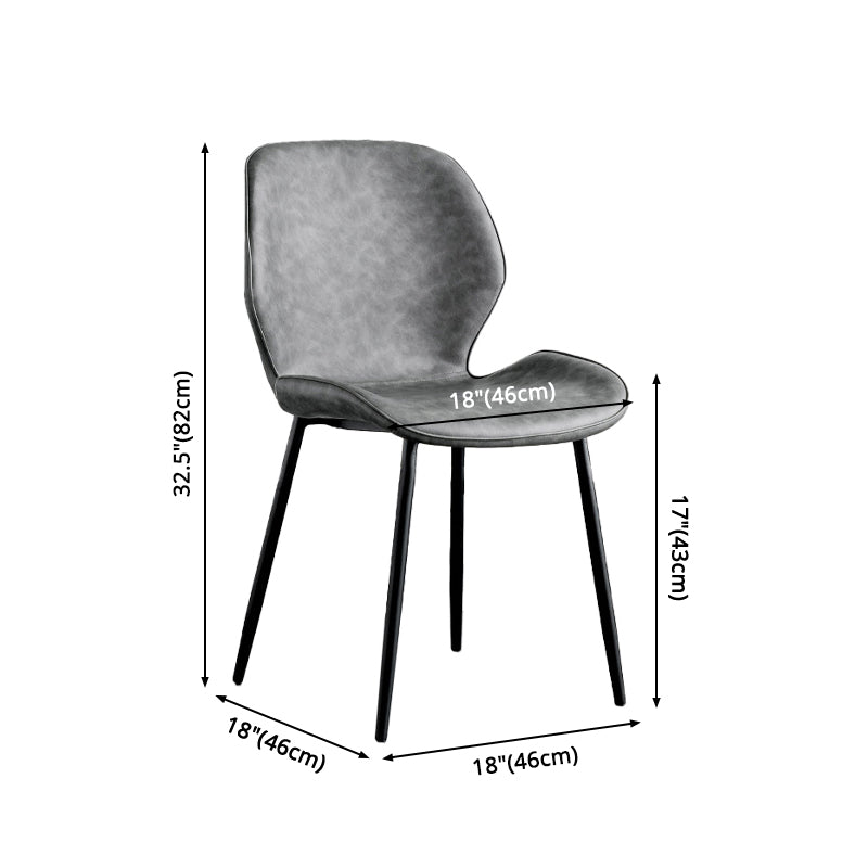 Moderne Metallküche Essnetzstuhl Schwarzer Flügelback Side Ess Side Chair