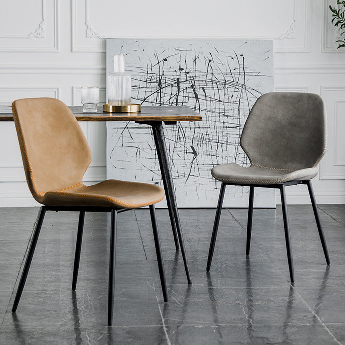 Moderne Metallküche Essnetzstuhl Schwarzer Flügelback Side Ess Side Chair