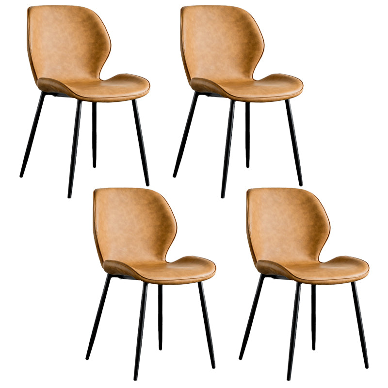 Moderne Metallküche Essnetzstuhl Schwarzer Flügelback Side Ess Side Chair