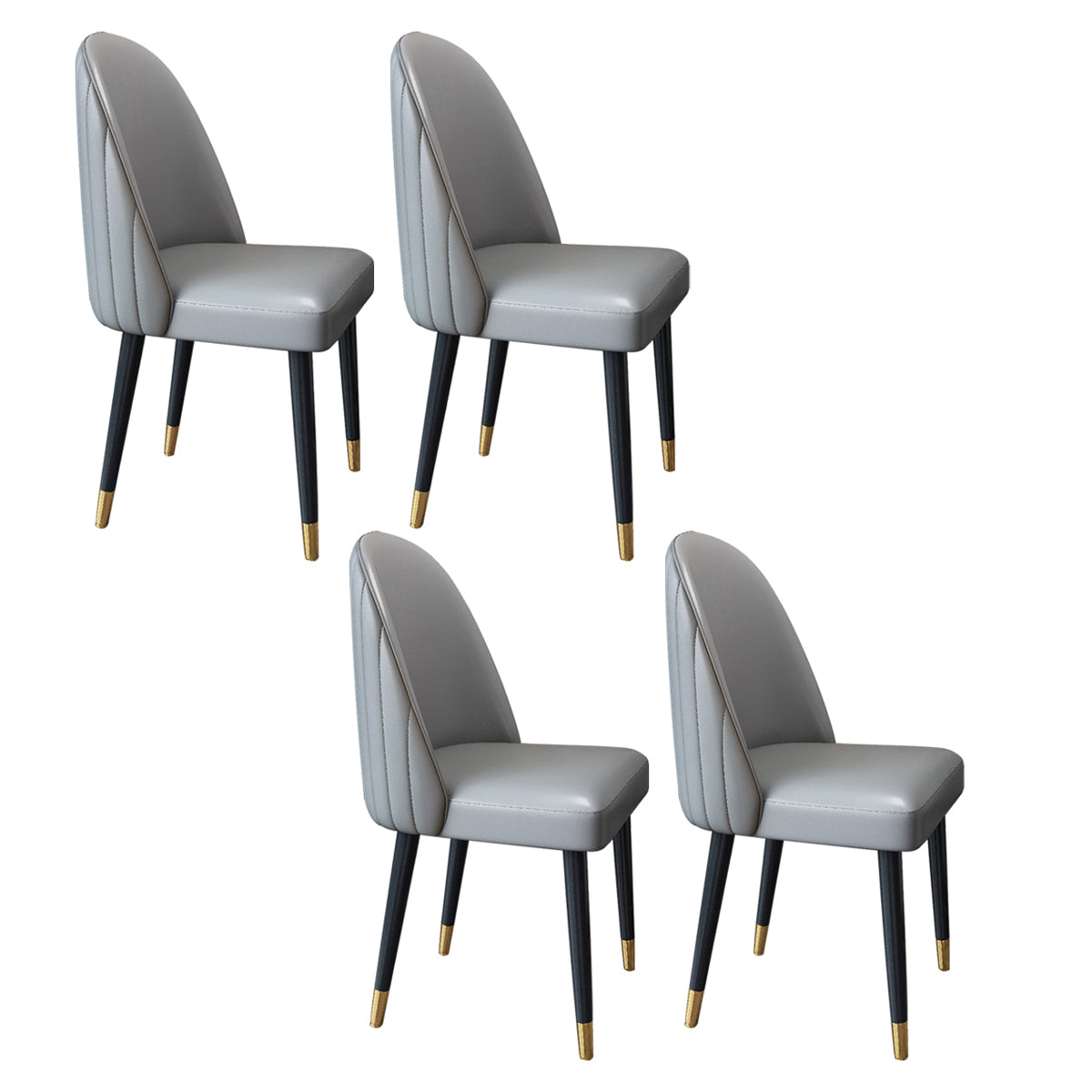 Nordic Style Leder Esszimmerstuhl Home Side Parsons Stuhl für Küche
