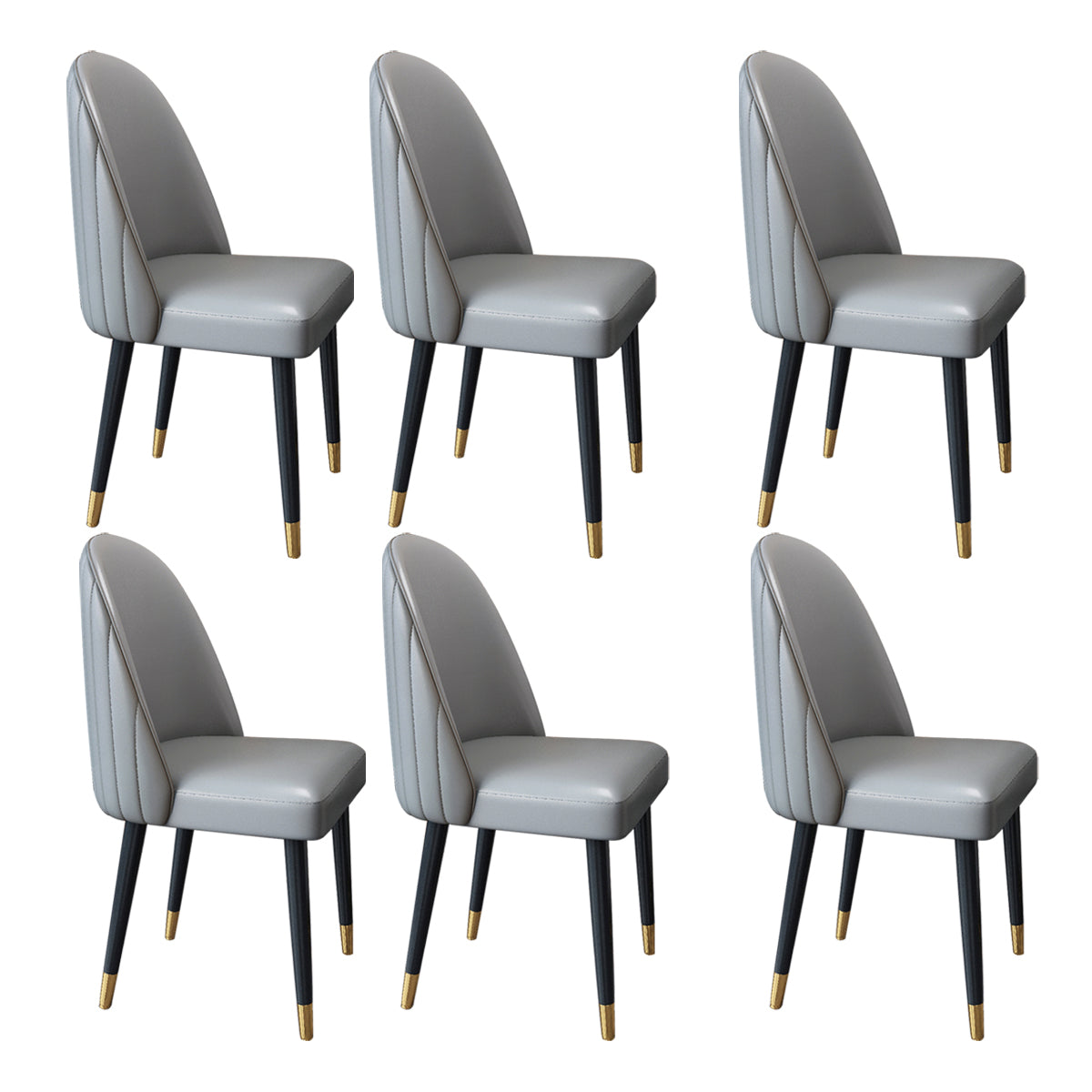 Nordic Style Leder Esszimmerstuhl Home Side Parsons Stuhl für Küche