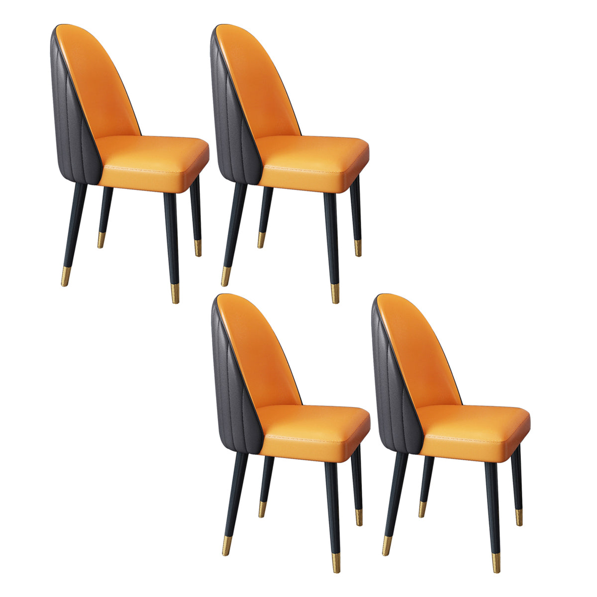 Nordic Style Leder Esszimmerstuhl Home Side Parsons Stuhl für Küche