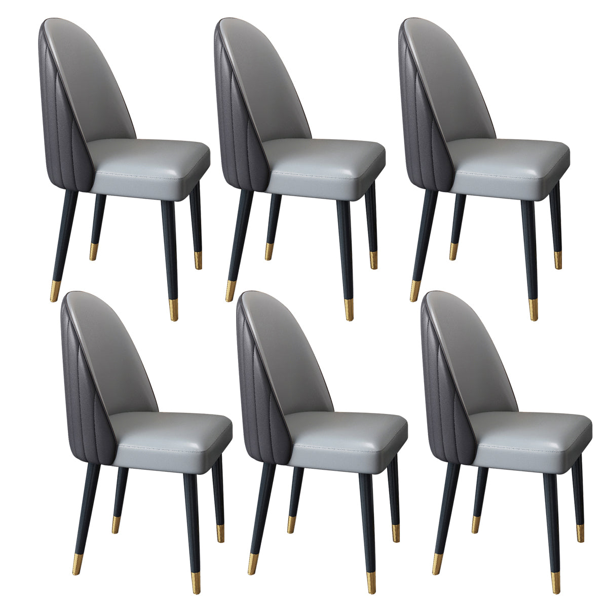 Nordic Style Leder Esszimmerstuhl Home Side Parsons Stuhl für Küche