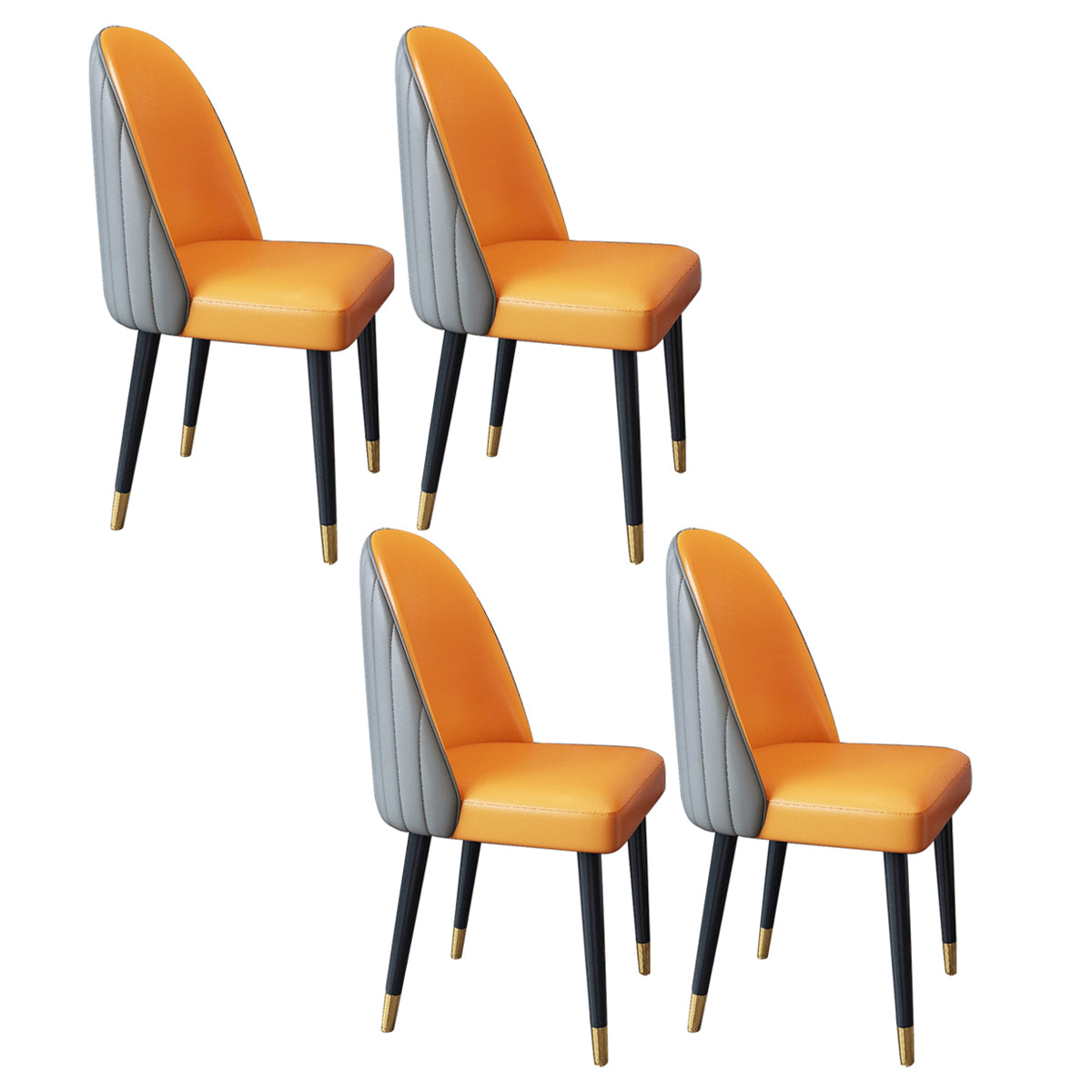 Nordic Style Leder Esszimmerstuhl Home Side Parsons Stuhl für Küche