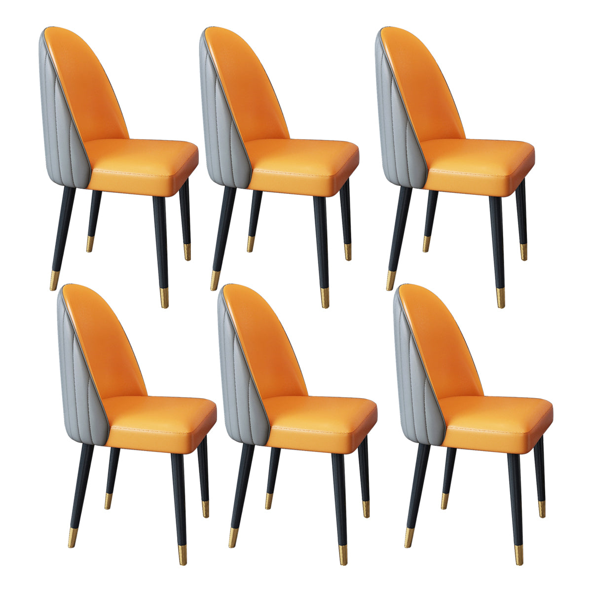 Nordic Style Leder Esszimmerstuhl Home Side Parsons Stuhl für Küche