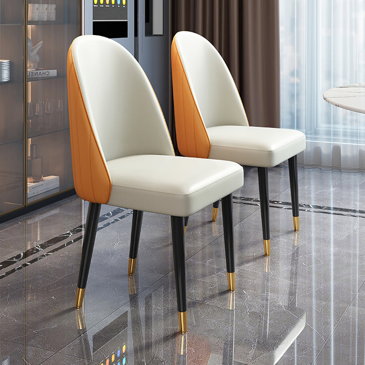 Nordic Style Leder Esszimmerstuhl Home Side Parsons Stuhl für Küche