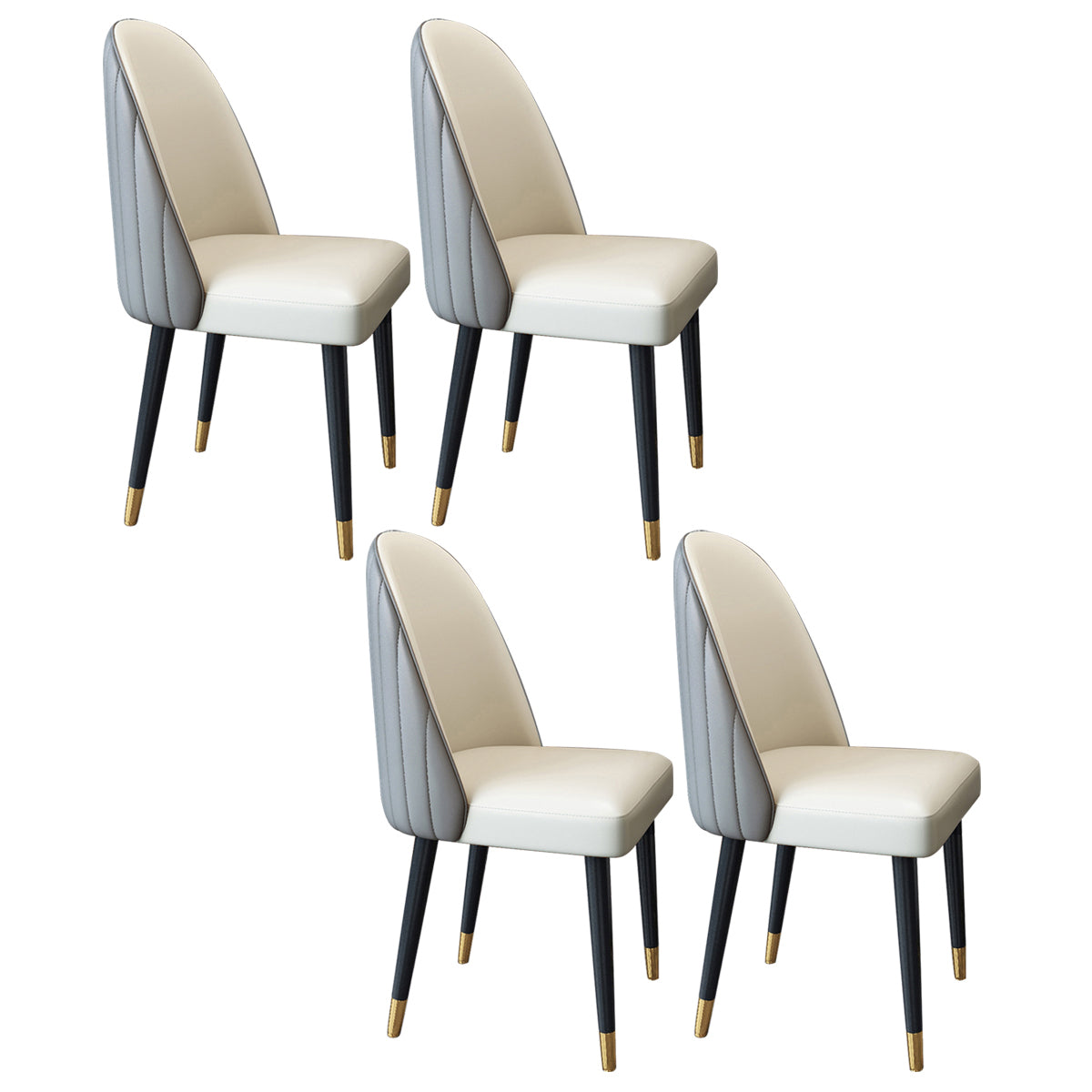 Nordic Style Leder Esszimmerstuhl Home Side Parsons Stuhl für Küche