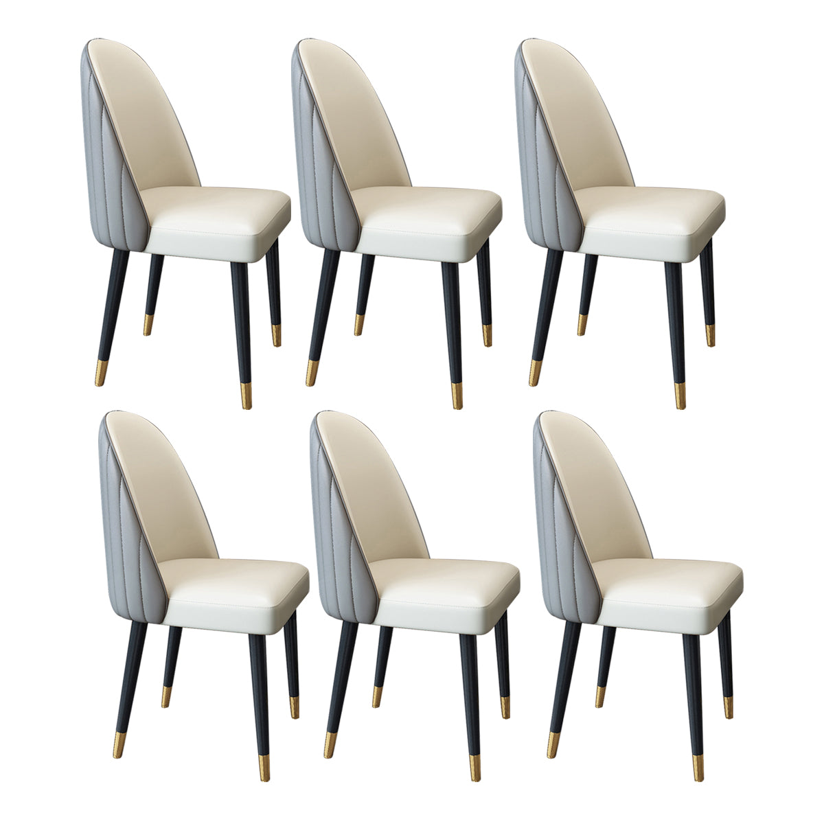 Nordic Style Leder Esszimmerstuhl Home Side Parsons Stuhl für Küche