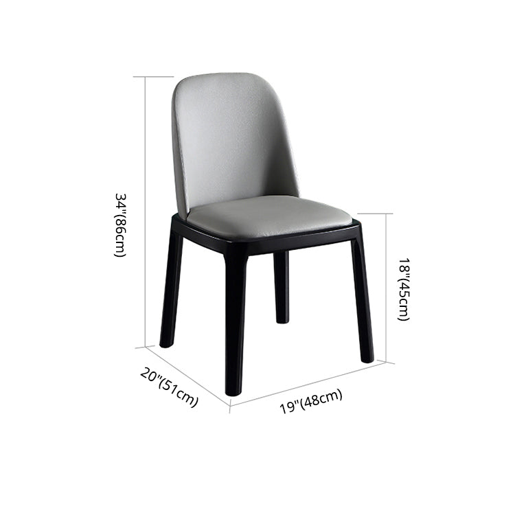 Massivholz moderner Esszimmerstühle Matte Finish Parson