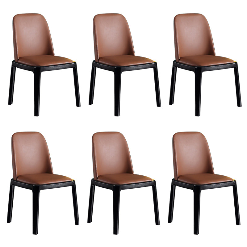 Massivholz moderner Esszimmerstühle Matte Finish Parson