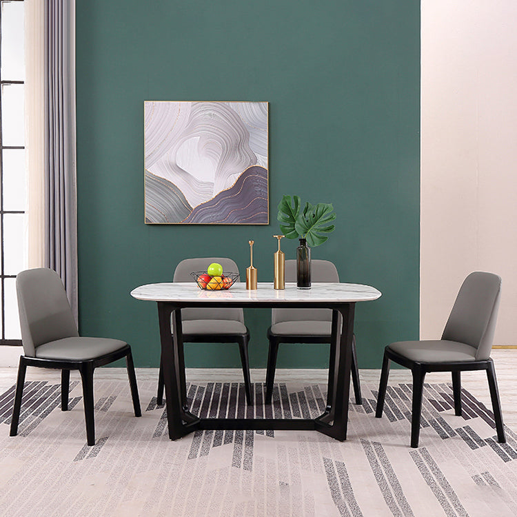 Massivholz moderner Esszimmerstühle Matte Finish Parson
