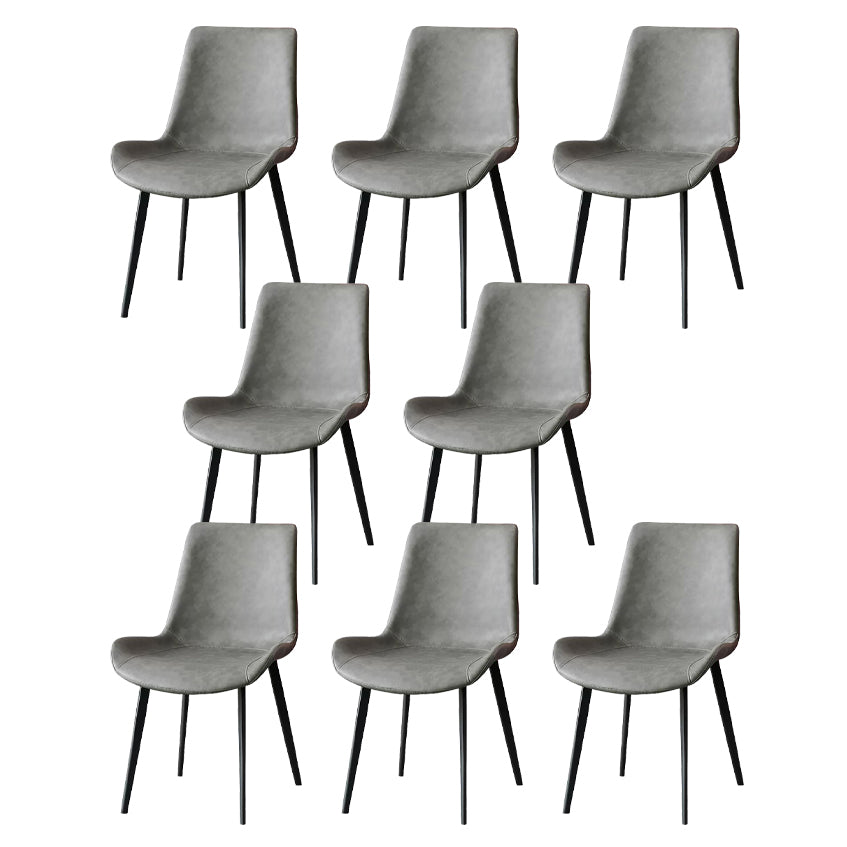 Metall zeitgenössischer Esszimmer Seitenstuhl Matte Finish Rückenstuhl