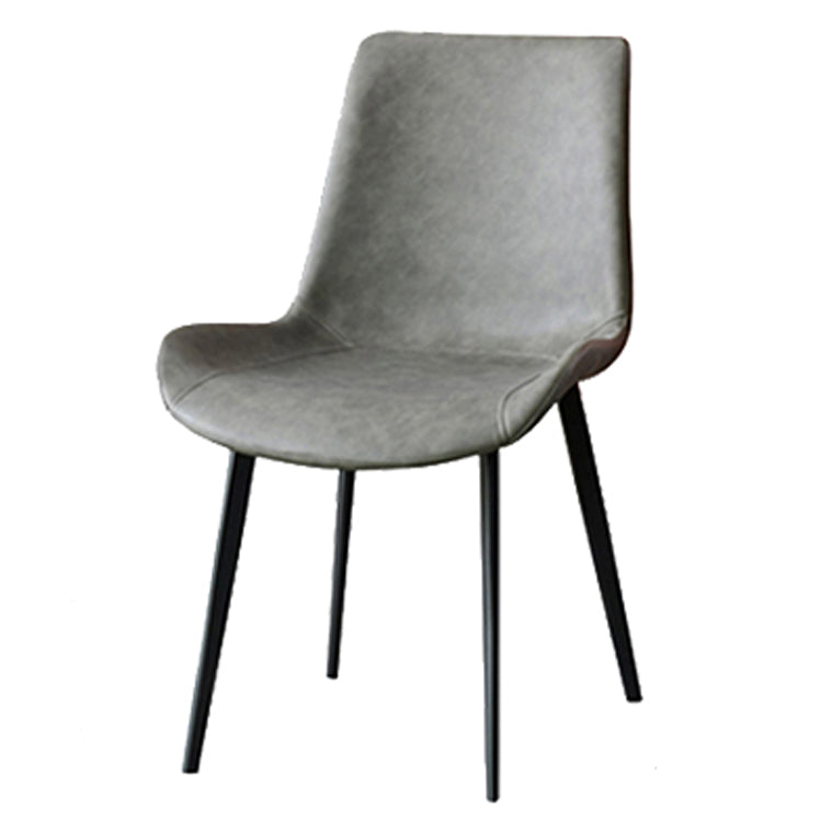 Metall zeitgenössischer Esszimmer Seitenstuhl Matte Finish Rückenstuhl