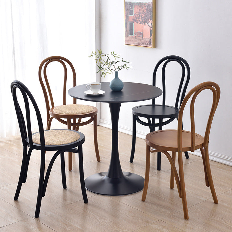 Moderne Küchen -Esszimmer Birch Holzstuhl Windsor Back Side Stühle Set Set
