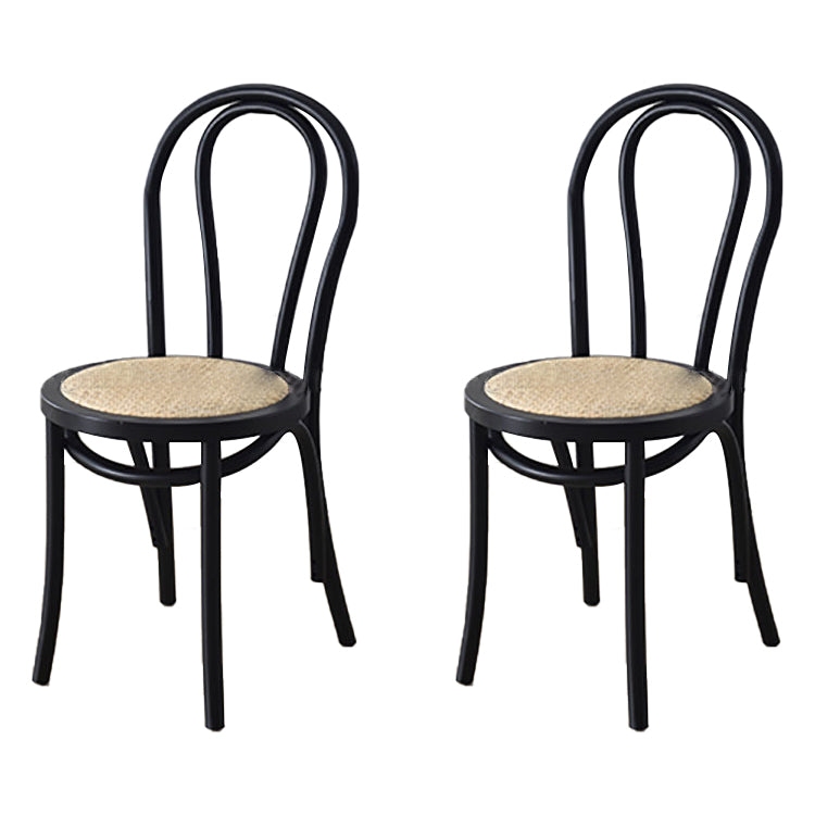 Moderne Küchen -Esszimmer Birch Holzstuhl Windsor Back Side Stühle Set Set