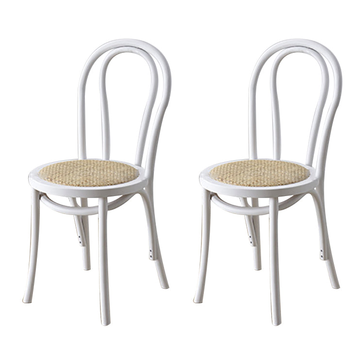 Moderne Küchen -Esszimmer Birch Holzstuhl Windsor Back Side Stühle Set Set