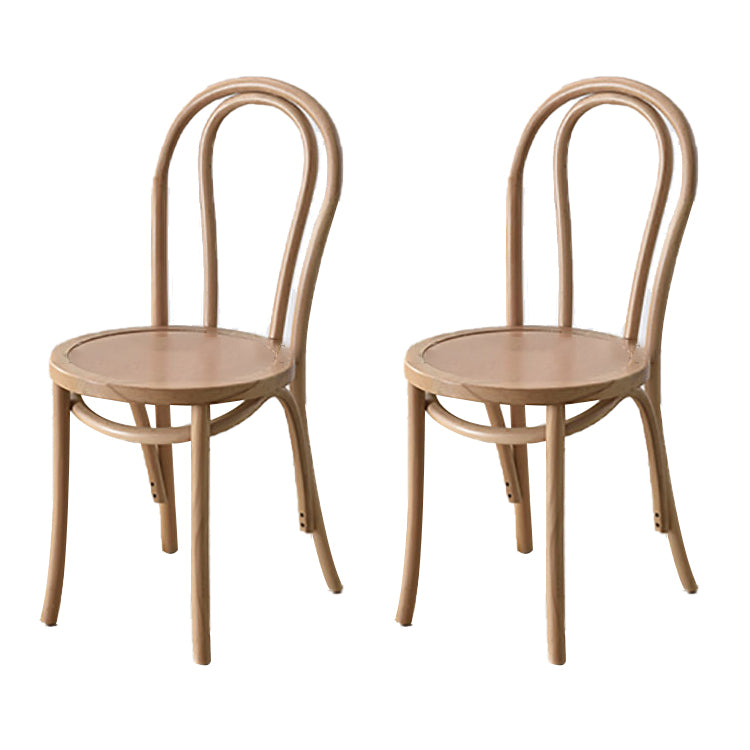 Moderne Küchen -Esszimmer Birch Holzstuhl Windsor Back Side Stühle Set Set
