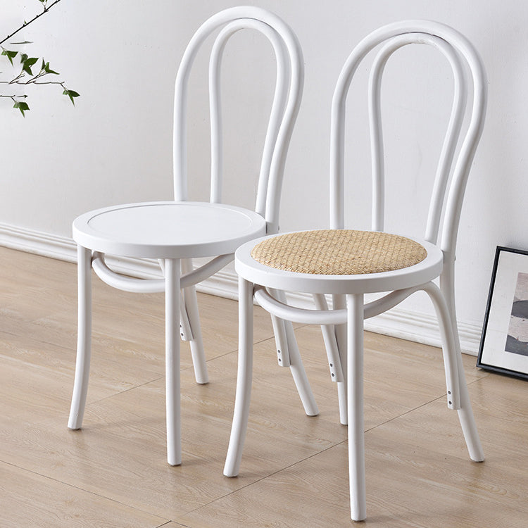 Moderne Küchen -Esszimmer Birch Holzstuhl Windsor Back Side Stühle Set Set
