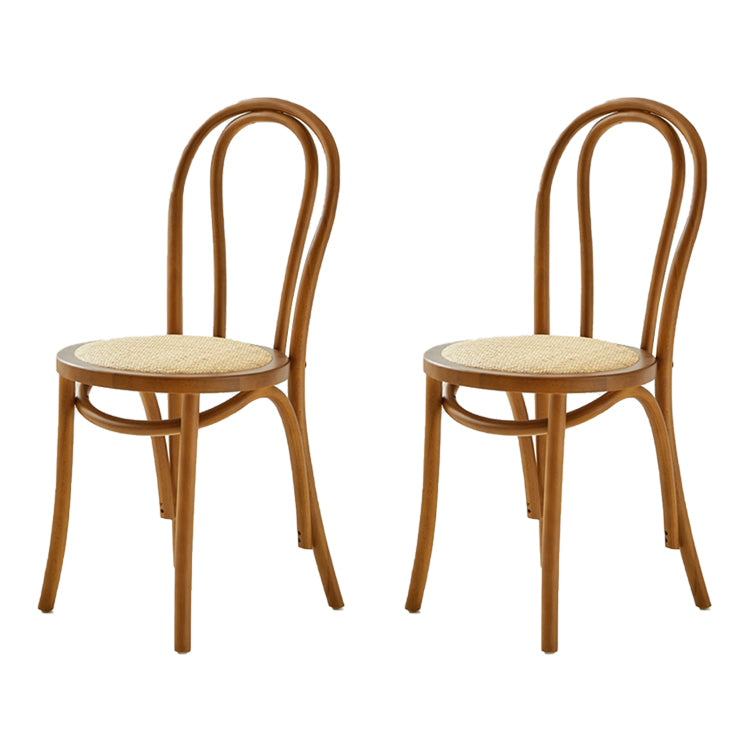 Moderne Küchen -Esszimmer Birch Holzstuhl Windsor Back Side Stühle Set Set