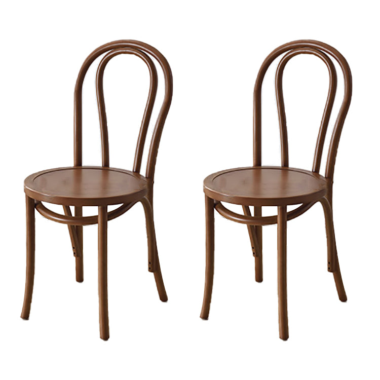 Moderne Küchen -Esszimmer Birch Holzstuhl Windsor Back Side Stühle Set Set