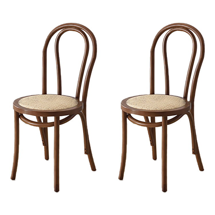 Moderne Küchen -Esszimmer Birch Holzstuhl Windsor Back Side Stühle Set Set