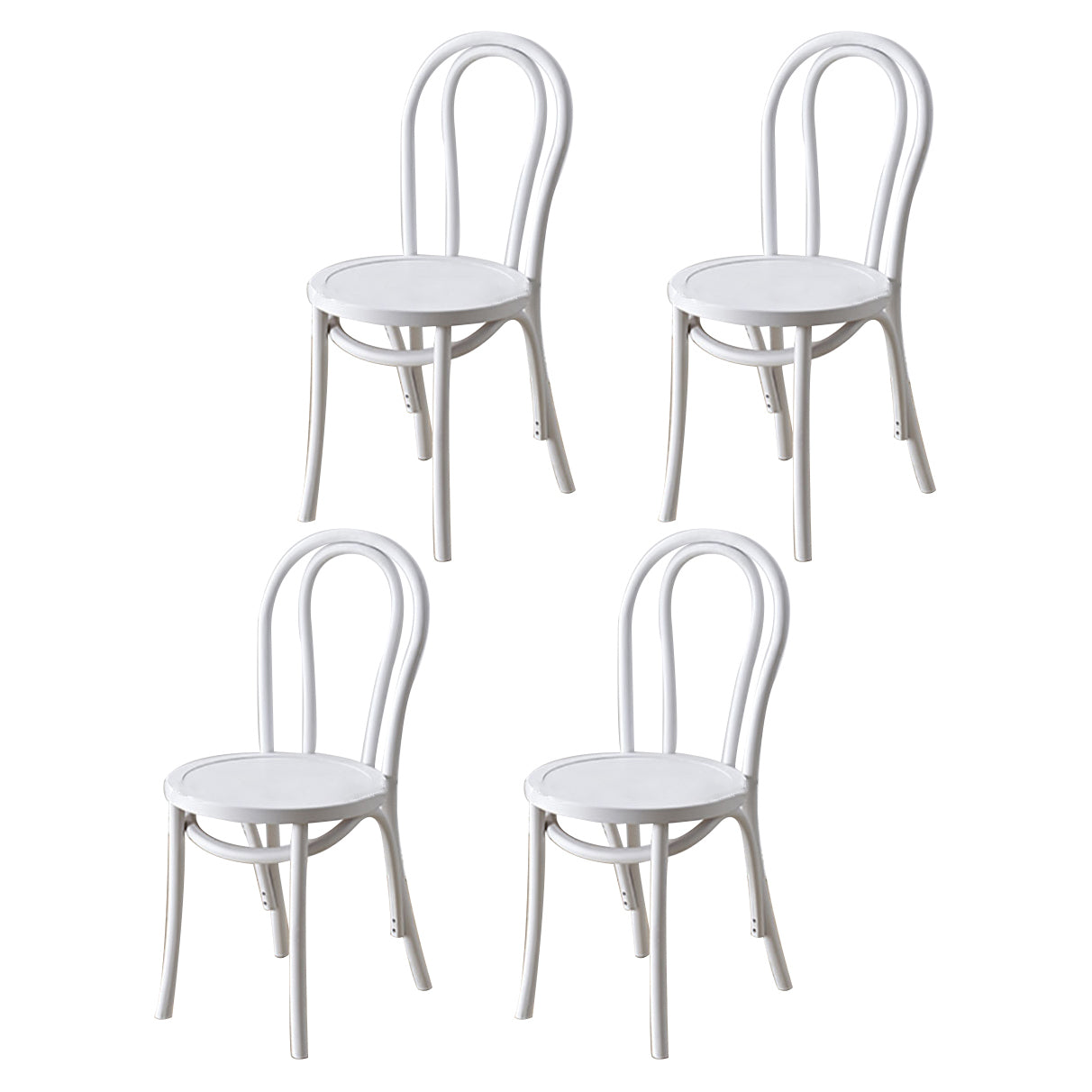 Moderne Küchen -Esszimmer Birch Holzstuhl Windsor Back Side Stühle Set Set