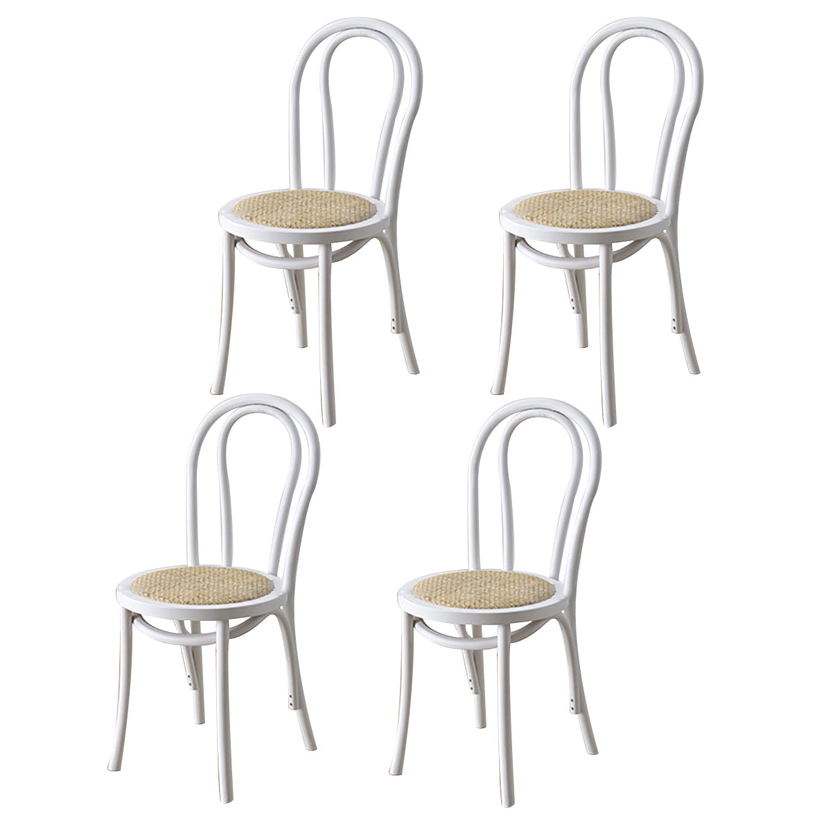 Moderne Küchen -Esszimmer Birch Holzstuhl Windsor Back Side Stühle Set Set